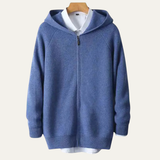 Fabien | Pull zippé homme en laine mérinos douce