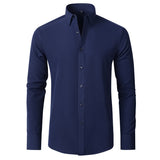Malo | Chemise ajustée à manches longues en tissu stretch