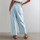 Nora | Pantalon Large Weekender Décontracté Chic