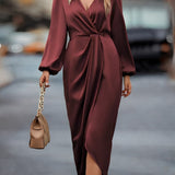 Selina | Robe satinée élégante pour femme
