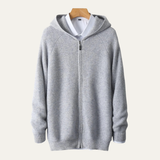 Fabien | Pull zippé homme en laine mérinos douce