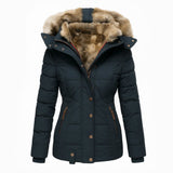 Rosélane | Manteau d’Hiver Femme à Doublure Fausse Fourrure