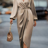 Selina | Robe satinée élégante pour femme