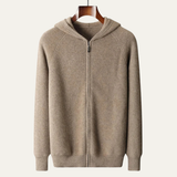 Fabien | Pull zippé homme en laine mérinos douce