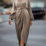Selina | Robe satinée élégante pour femme