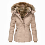 Rosélane | Manteau d’Hiver Femme à Doublure Fausse Fourrure