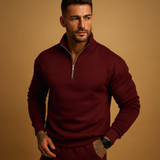 Pascal | Pull en tricot pour homme à col montant et coupe ajustée