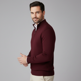 Céline | Pull à Col Zippé en Maille Fine et Coupe Ajustée