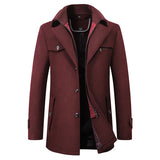 Pascal | Peacoat mi-long pour homme à col cranté