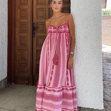 Naëlys | Robe Maxi d’Été Coupe A-Line Élégante