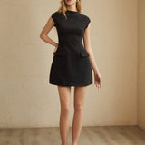 Soliane | Robe mini A-ligne élégante et structurée