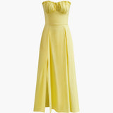 Séraphielle | Robe maxi d’été élégante à coupe bustier et silhouette fluide
