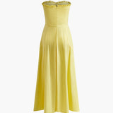 Séraphielle | Robe maxi d’été élégante à coupe bustier et silhouette fluide
