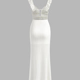 Valessine | Robe de soirée sirène élégante à décolleté en V