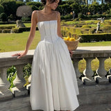 Orléanne | Robe midi d'été élégante en coton léger