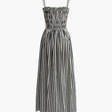 Miréline | Robe maxi d'été à rayures fluides