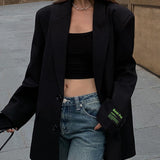 Adèle | Blazer oversize classique femme à revers élégant