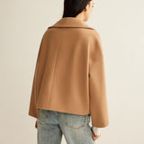 Esmée | Manteau court camel à coupe intemporelle