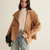 Esmée | Manteau court camel à coupe intemporelle