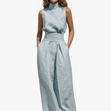 Victoire | Ensemble Femme 2 Pièces en Coton et Lin au Style Minimaliste