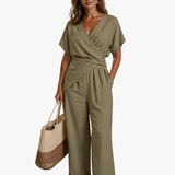 Clémence | Ensemble drapé fluide et élégant pour femme