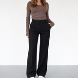 Margaux | Pantalon Taille Haute à Jambes Droites Élégantes