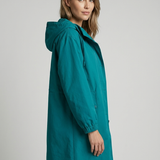 Anne | Veste longue à capuche et coupe décontractée