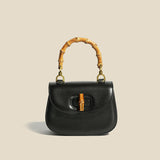Valentina | Sac à Main en Cuir avec Accents en Bambou