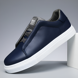 Élias | Baskets blanches en cuir premium pour homme