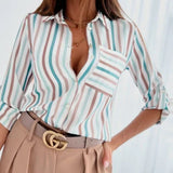 Léonie | Blouse Femme à Imprimé Élégant et Coupe Aérée