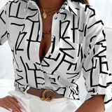 Léonie | Blouse Femme à Imprimé Élégant et Coupe Aérée