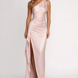 Clémence | Robe Maxi Une Épaule à Dos Nu