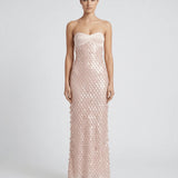 Victoire | Robe Maxi Bustier à Décolleté Cœur et Sequins
