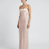 Victoire | Robe Maxi Bustier à Décolleté Cœur et Sequins