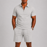 Hugo | Ensemble Polo Homme à Fermeture Éclair et Short d'Été