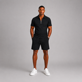 Hugo | Ensemble Polo Homme à Fermeture Éclair et Short d'Été