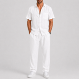 Jules | Ensemble d'été masculin léger avec chemise et pantalon ample