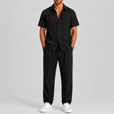 Jules | Ensemble d'été masculin léger avec chemise et pantalon ample