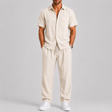 Jules | Ensemble d'été masculin léger avec chemise et pantalon ample