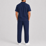 Jules | Ensemble d'été masculin léger avec chemise et pantalon ample
