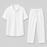 Émile | Ensemble en lin blanc pour homme au style élégant