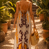 Violette | Robe maxi estivale élégante pour femme