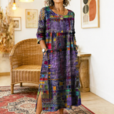 Bernadette | Robe ethnique en patchwork légère et respirante