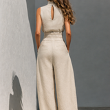 Victoire | Ensemble Femme 2 Pièces en Coton et Lin au Style Minimaliste