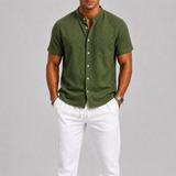 Clément | Ensemble d'été en lin pour homme avec chemise et pantalon respirants