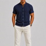 Clément | Ensemble d'été en lin pour homme avec chemise et pantalon respirants