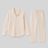 Valentin | Ensemble en Lin Homme à Col Cubain Élégant