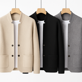Loïc | Veste Homme en Maille Texturée à Col Montant