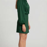 Clarisse | Robe Mini Asymétrique Satinée