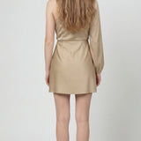 Clarisse | Robe Mini Asymétrique Satinée